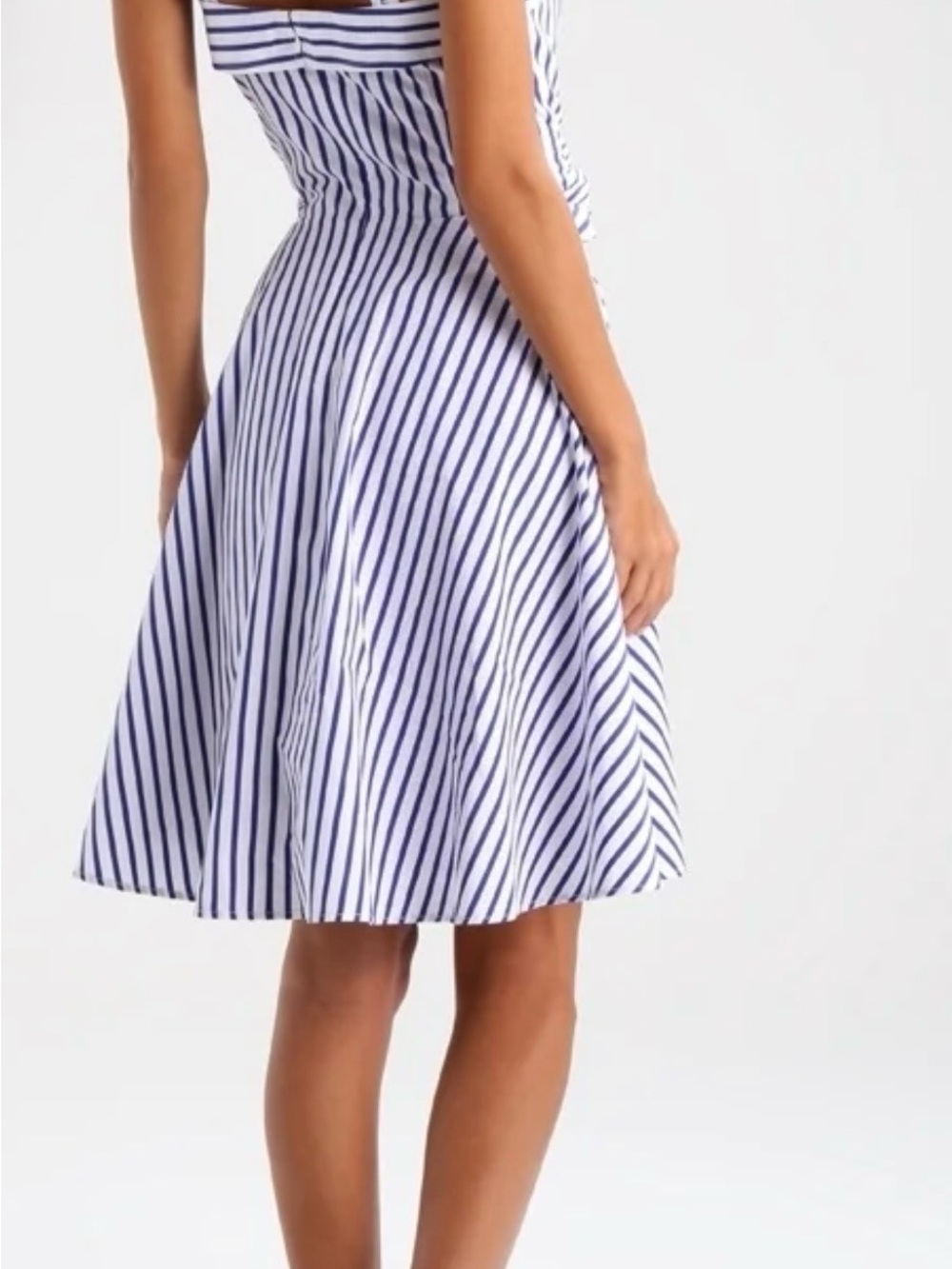 Polo by Ralph Lauren Navy and White Striped A-Line Sundress - Picture 10 of 10